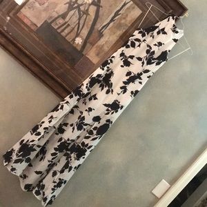 Black and white maxi dress